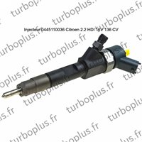Injecteur Citroen 2.2 HDI 16V 136 CV 0445110036
