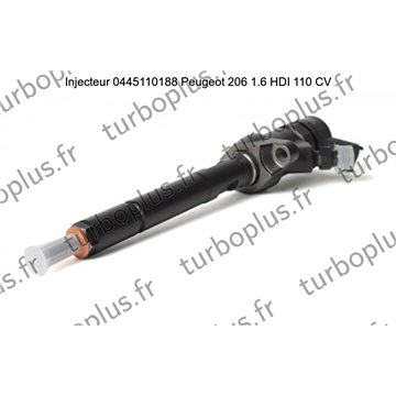 Injecteur Peugeot 206 1.6 HDI 110 CV 0445110188
