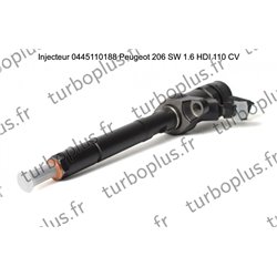 Injecteur Peugeot 206 SW 1.6 HDI 110 CV 0445110188