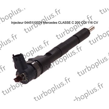 Injecteur Mercedes CLASSE C 200 CDI 116 CV 0445110024